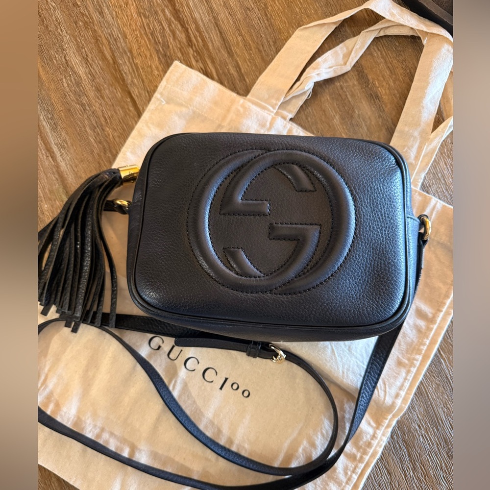 Authentic Gucci Soho Disco Black Crossbody!
